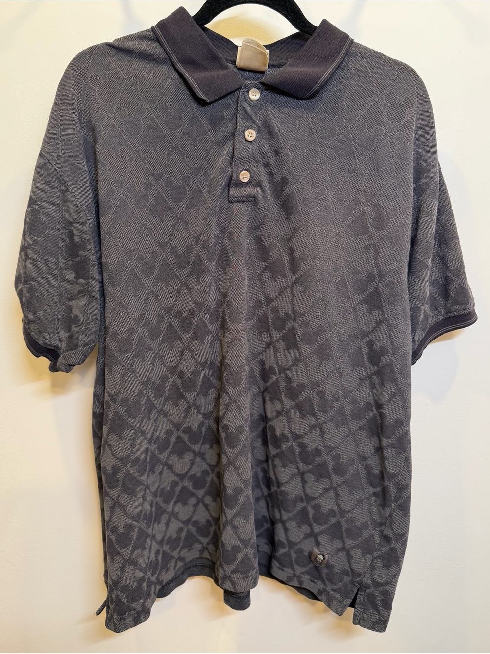 VINTAGE DISNEY STORE Mickey Mouse Polo Short Sleeve Shirt